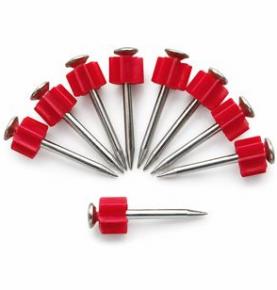 Powder-Actuated Drive Pins with Plastic Flute