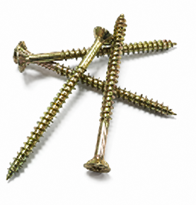 Yellow Zinc Plated Chipboard Screws for Wood and Furniture