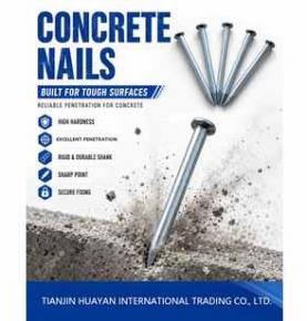 Concrete Nails for Masonry and Construction